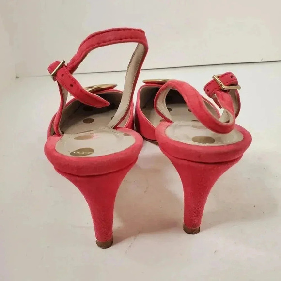 Boden Pink Suede Heels 38 - Picture 3 of 8